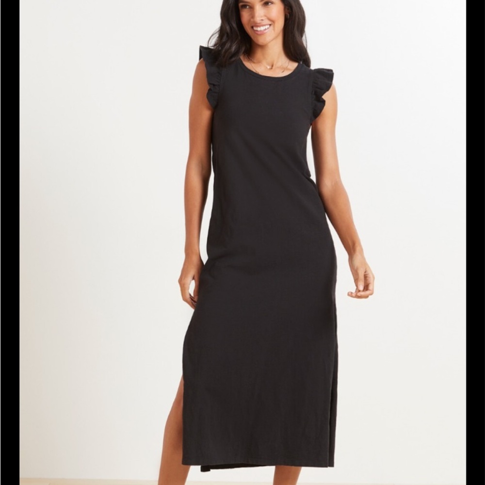 Evereve - Blakely Ruffle Dress - Black - XS - NWT